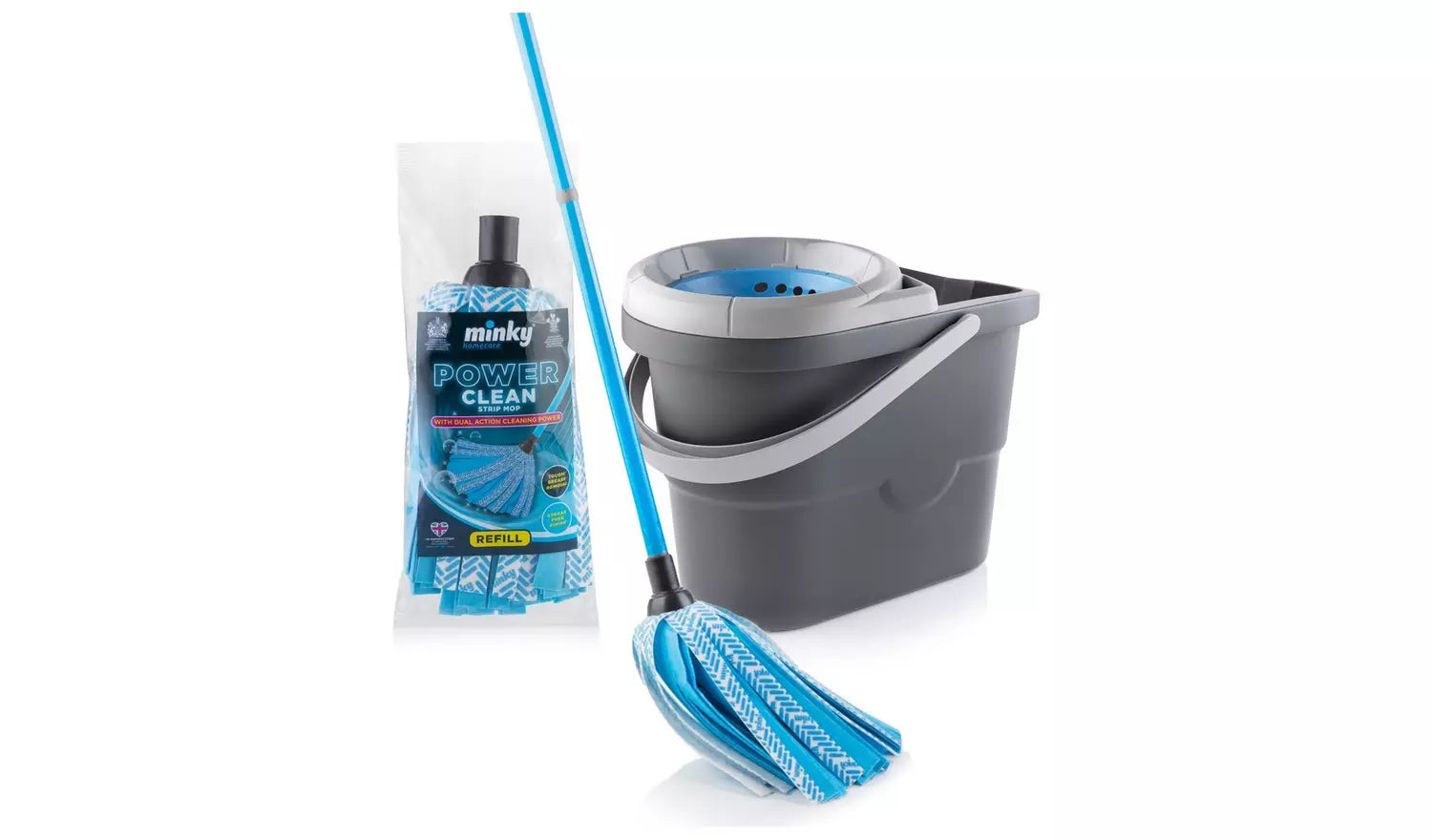 Minky Power Clean Mop & Bucket Set