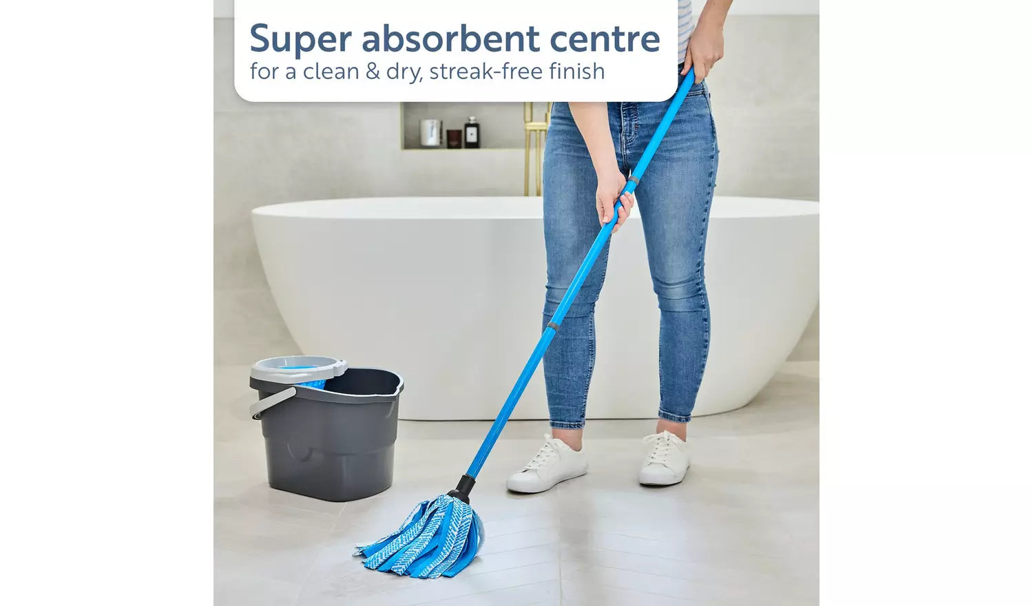 Minky Power Clean Mop & Bucket Set