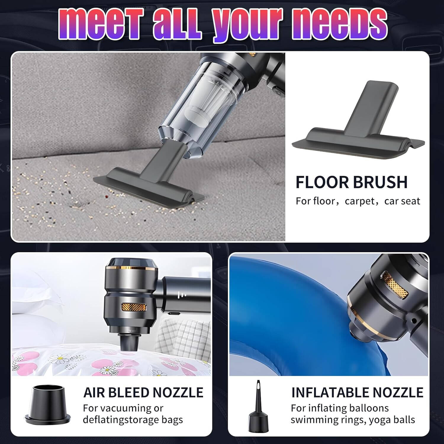 FIPKA Cordless Mini Handheld Vacuum